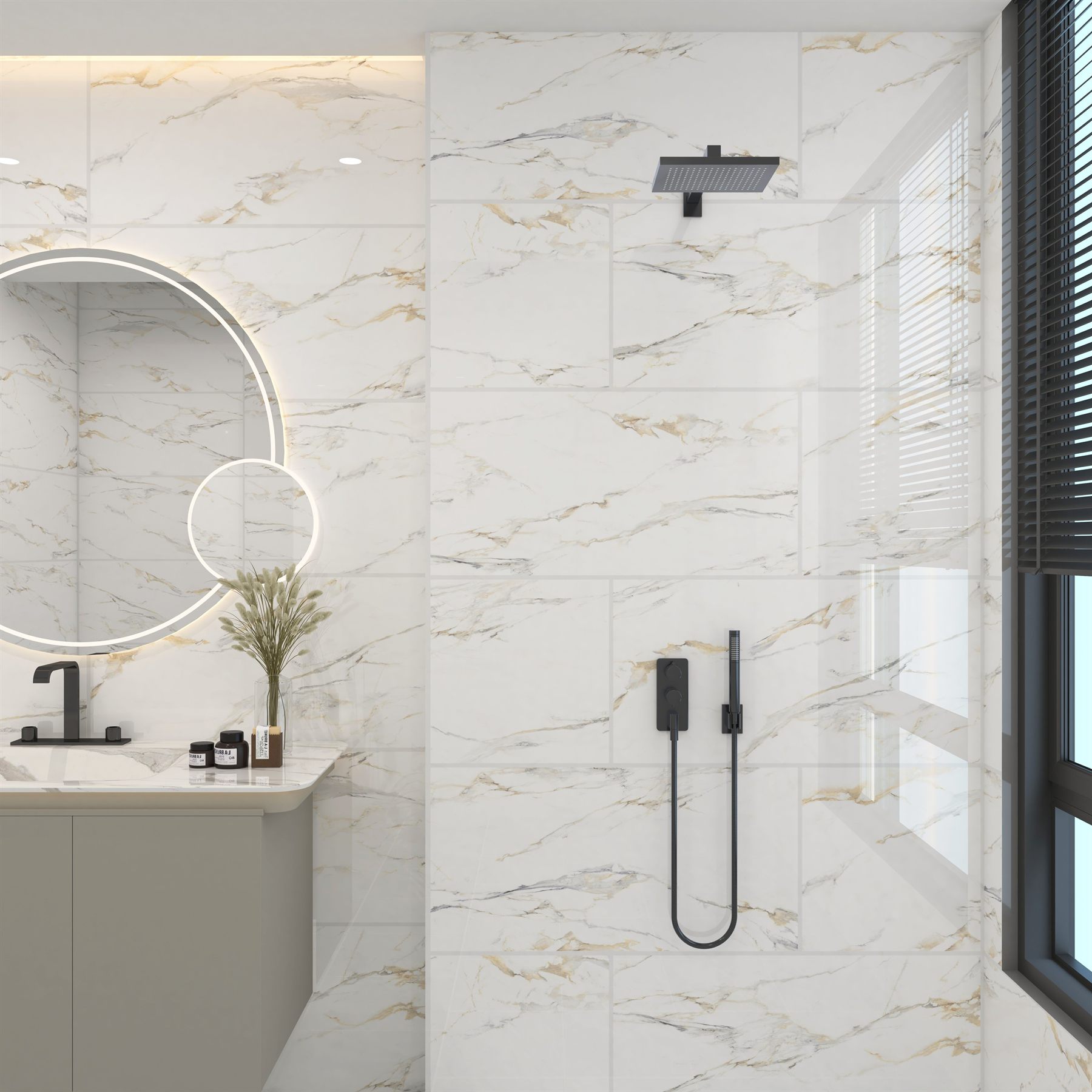 Gạch Ceramic Kháng Khuẩn 4080CARARAS006-H+ — Dong Tam (ảnh 4)